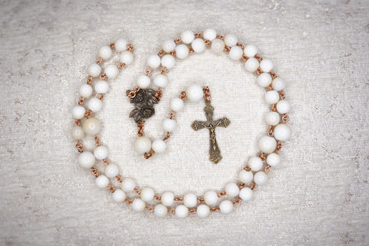 Antique Bronze Breast Milk Bead Rosary