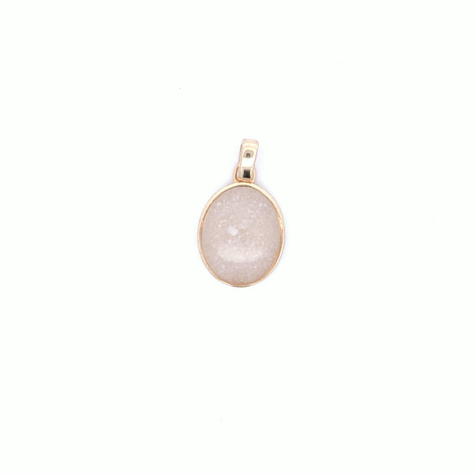 Oval Gold Breast Milk Keepsake Pendant - Simplicity Collection – Mystical  Rose Makery